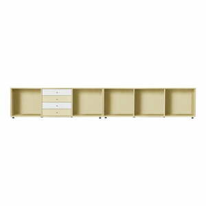 Jasnożółta niska komoda 267x61 cm Mistral – Hammel Furniture obraz