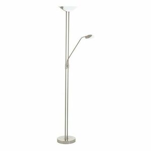 Szara lampa stojąca LED ze szklanym kloszem (wysokość 180 cm) BAYA LED – EGLO obraz