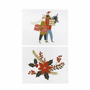 Tekstylna mata stołowa 2 szt. ze świątecznym motywem 35x45 cm Christmas Star – Butter Kings obraz