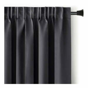 Antracytowa zaciemniająca zasłona termiczna 140x245 cm Pleat – Restilo obraz