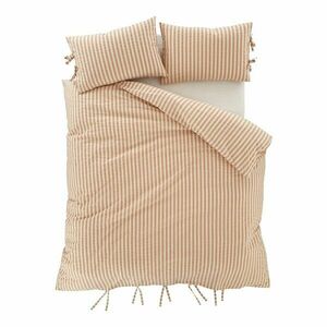 Pościel dwuosobowa w kolorze terakoty 200x200 cm Zanzibar Stripe – Pineapple Elephant obraz