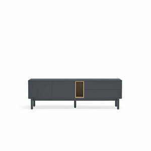 Ciemnoszara szafka pod TV 180x56 cm Corvo – Teulat obraz