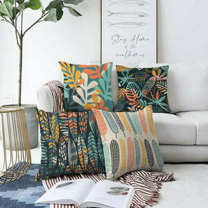 Zestaw 4 poszewek na poduszki Minimalist Cushion Covers Colorful, 55x55 cm obraz