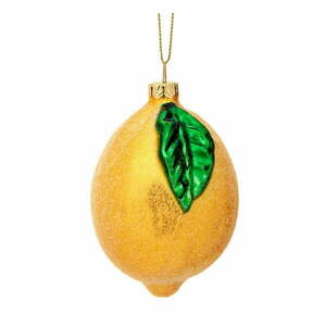 Szklana ozdoba świąteczna wykonana ręcznie ø 6 cm Shimmering Lemon – Sass & Belle obraz