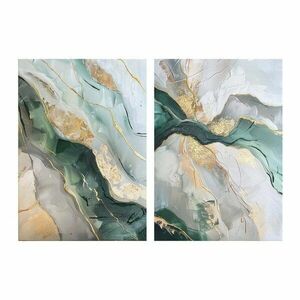 Obrazy z ręcznie malowanymi elementami zestaw 2 szt. 50x70 cm Aventurine – Styler obraz
