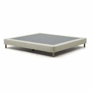 Beżowe tapicerowane łóżko dwuosobowe 150x190 cm Ofelia – Kave Home obraz