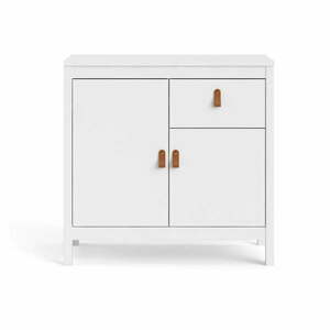Biała niska komoda 82x80 cm Madrid – Tvilum obraz