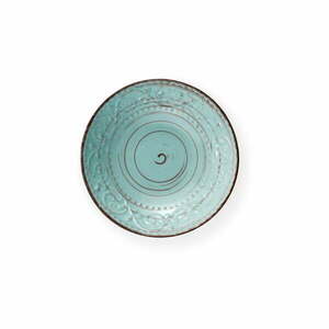 Turkusowy talerz głęboki z kamionki Brandani Serendipity, ⌀ 20 cm obraz