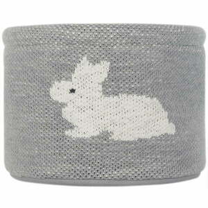 Szary bawełniany organizer Kindsgut Bunny, ø 16 cm obraz