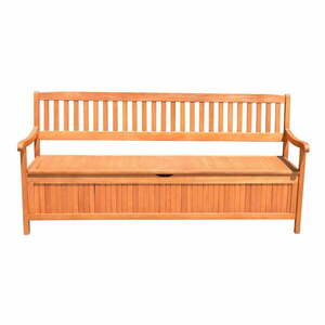 Ławka ogrodowa ze schowkiem z drewna eukaliptusowego Garden Pleasure Houston, dł. 187 cm obraz