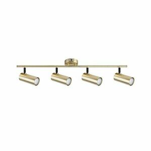 Złota metalowa lampa wisząca – Candellux Lighting obraz