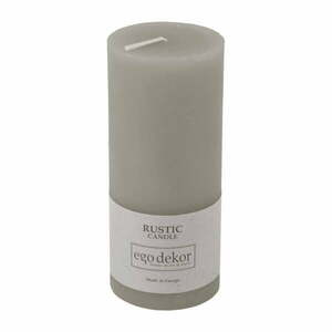 Szara świeczka Rustic candles by Ego dekor Rust, 58 h obraz