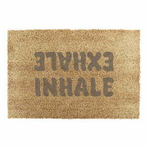 Wycieraczka z włókna kokosowego 60x90 cm Inhale Exhale – Artsy Doormats obraz