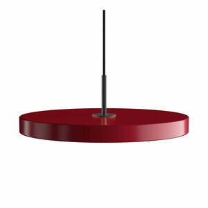 Czerwona lampa wisząca LED z metalowym kloszem ø 43 cm Asteria Medium – UMAGE obraz