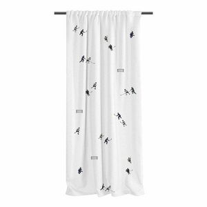Biała zasłona dziecięca z satyny bawełnianej 110x250 cm Ice Hockey – Butter Kings obraz