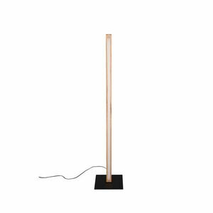 Czarno-naturalna lampa stojąca LED (wysokość 115 cm) Bellari – Trio obraz