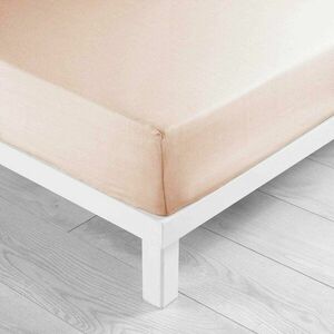 Różowe prześcieradło z mikrowłókna z gumką 140x190 cm Oscar – douceur d'intérieur obraz