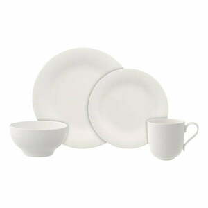 8-częściowy komplet białych naczyń z porcelany Villeroy & Boch New Cottage obraz
