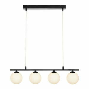 Czarna lampa wisząca Markslöjd Quattro obraz