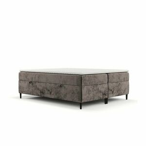 Brązowe łóżko boxspring ze schowkiem 140x200 cm Araya – Maison de Rêve obraz