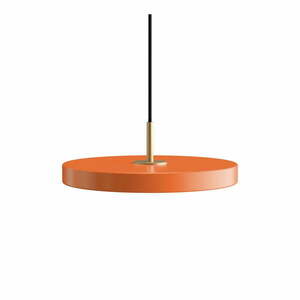 Pomarańczowa metalowa lampa wisząca LED ze ściemniaczem i metalowym kloszem ø 31 cm Asteria Plus – UMAGE obraz