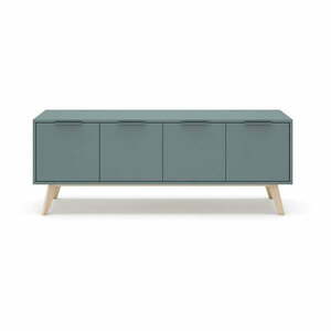 Szarozielona szafka pod TV 140x53x40 cm Pisco – Marckeric obraz