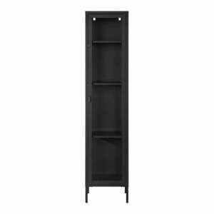 Czarna metalowa witryna 40x180 cm Brisbane – House Nordic obraz