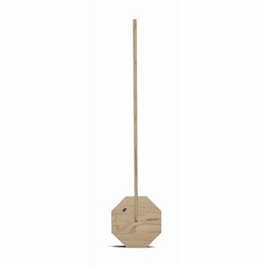 Jasnobrązowa lampa stołowa LED (wysokość 38 cm) Octagon One – Gingko obraz