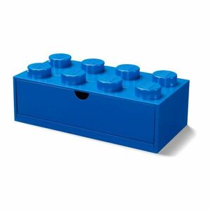Niebieski pojemnik z szufladką LEGO®, 31x16 cm obraz