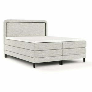 Jasnoszare łóżko boxspring 200x200 cm Dove – Maison de Rêve obraz