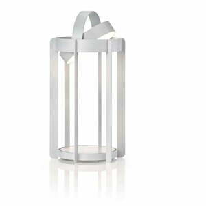 Jasnoszary zewnętrzny lampion LED na USB (wysokość 30 cm) Firefly – Zone obraz