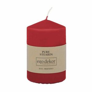 Czerwona świeczka Eco candles by Ego dekor Top, 25 h obraz
