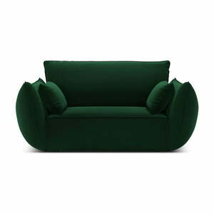Ciemnozielony aksamitny fotel Vanda – Mazzini Sofas obraz