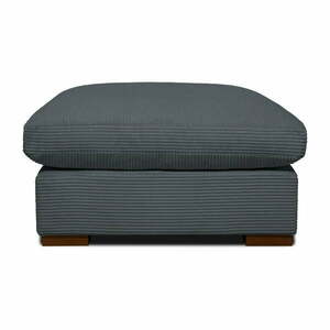 Szary sztruksowy puf Comfy – Scandic obraz