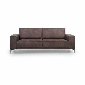 Brązowa sofa z imitacji skóry 224 cm Copenhagen – Scandic obraz