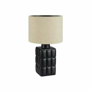 Beżowo-czarna lampa stołowa Markslöjd Cuscini, wys. 58 cm obraz