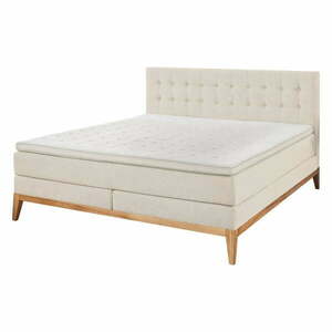 Beżowe łóżko boxspring 180x200 cm Westwood – Rojaplast obraz