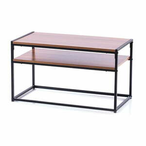 Brązowy stolik z blatem w dekorze orzecha 40x80 cm Pjan – Homede obraz