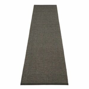 Antracytowy chodnik odpowiedni na zewnątrz 70x300 cm Emm Black Linen – Pappelina obraz