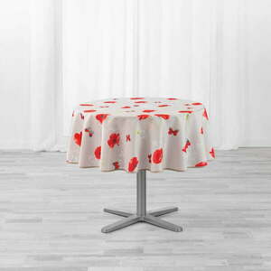 Obrus ø 180 cm Sweet poppy – douceur d'intérieur obraz