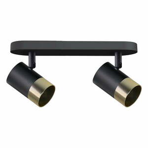 Lampa sufitowa w czarno-złotym kolorze z metalowym kloszem 34x5.5 cm Tobi – Candellux Lighting obraz