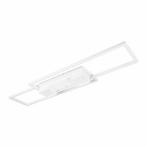 Biała lampa sufitowa LED ze zdalnym sterowaniem i ściemniaczem 28x100 cm Albany – Trio obraz