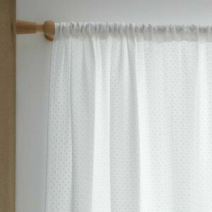 Biała firanka 140x229 cm Muscat Waffle – Pineapple Elephant obraz