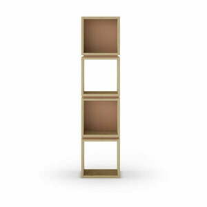Ceglasty regał w dekorze dębu 32x133 cm Lofty – Marckeric obraz