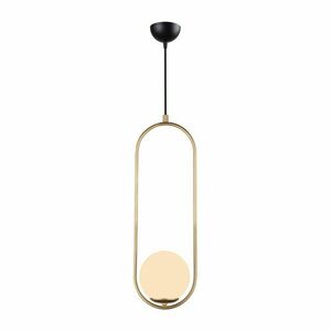 Lampa wisząca w kolorze złota Squid Lighting Arch, wys. 146 cm obraz