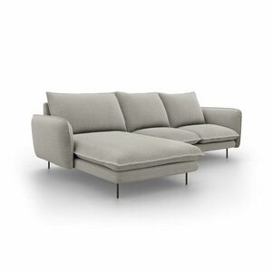 Jasnoszara sofa narożna Cosmopolitan Design Vienna, lewostronna obraz