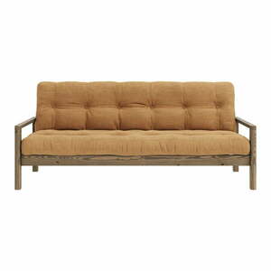 Musztardowa rozkładana sofa 205 cm Knob – Karup Design obraz