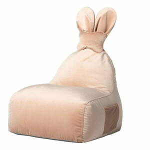 Jasnoróżowy dziecięcy worek do siedzenia Funny Bunny – The Brooklyn Kids obraz
