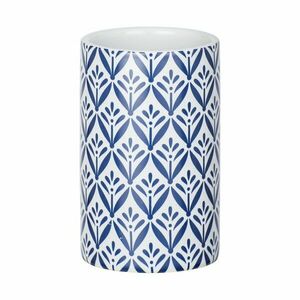 Niebieski ceramiczny kubek na szczoteczki do zębów Wenko Lorca obraz