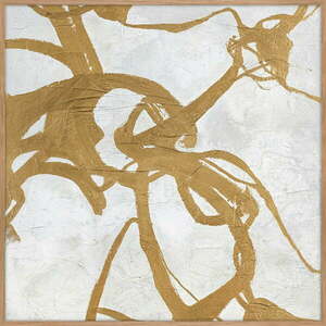 Ręcznie malowany obraz 100x100 cm Goldplay – Malerifabrikken obraz